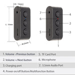 BR03 thẻ nhận Bluetooth 5.0 cho xe hơi, loa, nhạc, bộ thu âm thanh không dây Bluetooth gọi rảnh tay