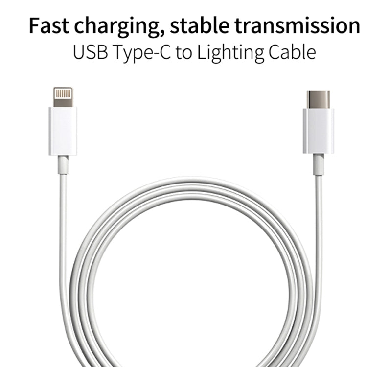 SDC-20W Bộ sạc du lịch 2 trong 1 PD 20W USB-C / Type-C + Bộ cáp dữ liệu sạc nhanh 3A PD3.0 USB-C / Type-C sang 8 Pin, Chiều dài cáp: 1m, Phích cắm US, Phích cắm EU, Phích cắm UK