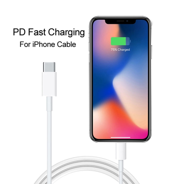 SDC-20W Bộ sạc du lịch 2 trong 1 PD 20W USB-C / Type-C + Bộ cáp dữ liệu sạc nhanh 3A PD3.0 USB-C / Type-C sang 8 Pin, Chiều dài cáp: 1m, Phích cắm US, Phích cắm EU, Phích cắm UK