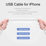 XJ-017 Cáp dữ liệu sạc nhanh USB đực sang 8 Pin đực 3A, Chiều dài: 1m, 1m