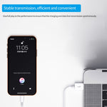XJ-019 Cáp dữ liệu sạc nhanh giao diện USB đực sang 8 Pin đực 2.4A, Chiều dài: 3m, 8 Pin