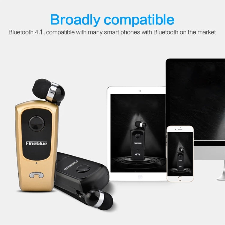 Tai nghe Bluetooth chống trộm F920 CSR4.1 cáp rút, nhắc nhở rung cuộc gọi, màu đen, trắng, vàng, bạc, xám