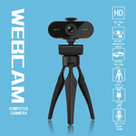 B1 Webcam HD 1080P độ phân giải 2K 4 triệu điểm ảnh xoay 360 độ với Mic & Chân đế