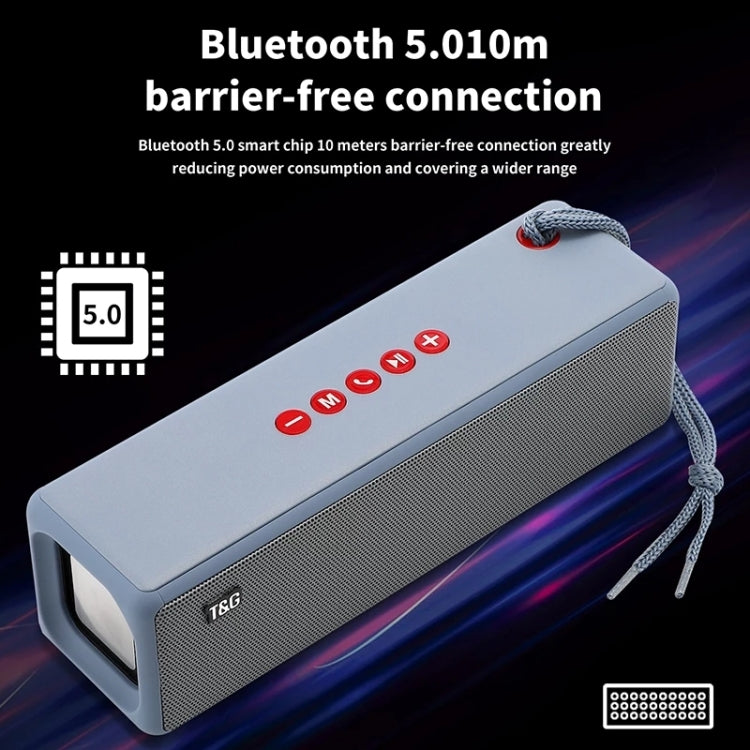 Loa Bluetooth T&G TG271 TWS Subwoofer với Dây Dù, Hỗ trợ USB/AUX/Thẻ TF/FM