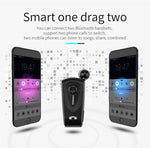 Tai nghe Bluetooth chống trộm F930 CSR4.1 cáp rút, nhắc nhở rung cuộc gọi, màu bạc
