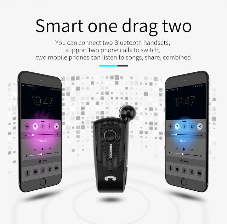Tai nghe Bluetooth chống trộm F930 CSR4.1 cáp rút, nhắc nhở rung cuộc gọi, màu bạc