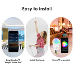 Bóng đèn thông minh LED RGBCW 7W E27 WIFI cho nhà thông minh không dây