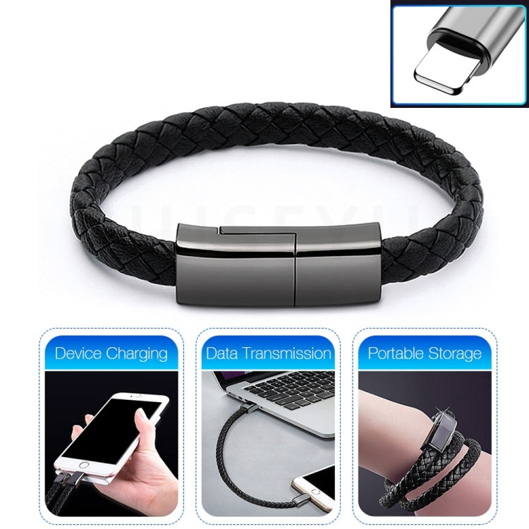 Cáp dữ liệu vòng tay sáng tạo XJ-28 USB 2.4A sang 8 Pin, Chiều dài cáp: 22.5cm, XJ-28 8 Pin, 22.5cm 8 Pin