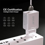 ENKAY Mũ-Prince T006-1 Bộ chuyển đổi nguồn sạc nhanh USB QC 3.0 18W cho du lịch, phích cắm EU