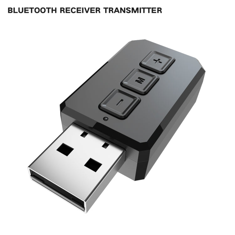 RT02 bộ chuyển đổi âm thanh Bluetooth USB nhận và phát 2 trong 1 Bluetooth 5.0 gọi rảnh tay, bộ thu Bluetooth cho xe hơi