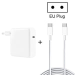 Bộ sạc laptop PD USB-C / Type-C 96W PD-96W + Cáp sạc nhanh USB-C / Type-C 5A dài 2m cho MacBook Pro, Phích cắm EU, Phích cắm Mỹ, Phích cắm Anh
