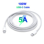 Bộ sạc laptop PD USB-C / Type-C 96W PD-96W + Cáp sạc nhanh USB-C / Type-C 5A dài 2m cho MacBook Pro, Phích cắm EU, Phích cắm Mỹ, Phích cắm Anh