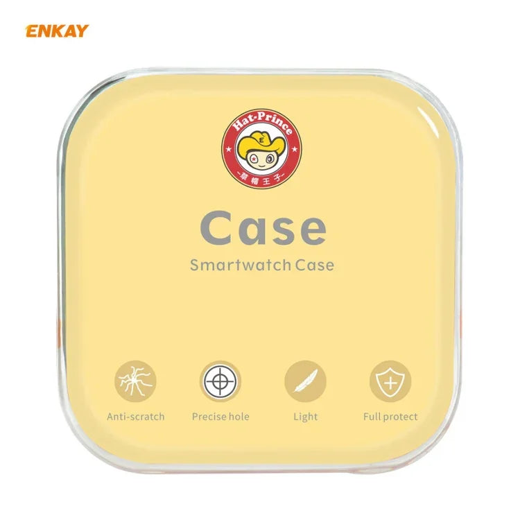 Bộ 2 trong 1 Ốp TPU mềm mạ điện + Miếng dán kính cường lực 0.2mm 9H 2.15D cạnh cong ENKAY Hat-Prince, dành cho Samsung Galaxy Watch 3 41mm