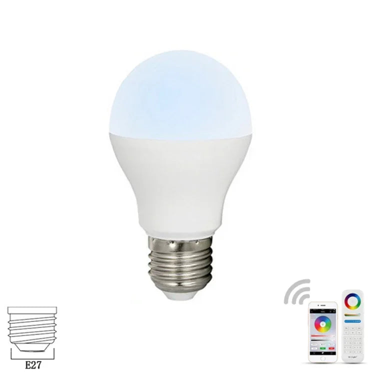 FUT017 bóng đèn LED trắng kép 6W, điều khiển RF 2.4GHz, hỗ trợ Wifi, điều chỉnh nhiệt độ màu và độ sáng, có thể điều chỉnh độ mờ