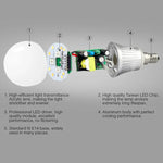 FUT013 bóng đèn LED 5W E14 RGB + CCT, AC100~240V, điều khiển từ xa WiFi 2.4g, có thể điều chỉnh độ mờ