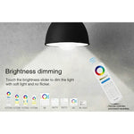 FUT012 bóng đèn LED E27 9W RGB + CCT, 100V-240V, điều khiển từ xa đa màu, bóng đèn thông minh WiFi 2.4G không dây
