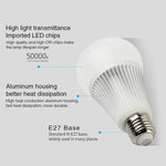 FUT012 bóng đèn LED E27 9W RGB + CCT, 100V-240V, điều khiển từ xa đa màu, bóng đèn thông minh WiFi 2.4G không dây