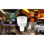 Bóng đèn LED FUT107 GU10 6W CCT trắng đôi, đèn chiếu điểm cho phòng ngủ và phòng khách