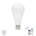 FUT105 bóng đèn LED 12W RGB + CCT E27, đèn trong nhà, điều khiển từ xa 2.4G qua ứng dụng điện thoại thông minh, phòng ngủ, phòng khách, AC100~240V