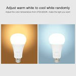 FUT105 bóng đèn LED 12W RGB + CCT E27, đèn trong nhà, điều khiển từ xa 2.4G qua ứng dụng điện thoại thông minh, phòng ngủ, phòng khách, AC100~240V