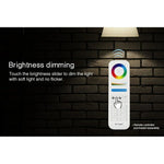 FUT105 bóng đèn LED 12W RGB + CCT E27, đèn trong nhà, điều khiển từ xa 2.4G qua ứng dụng điện thoại thông minh, phòng ngủ, phòng khách, AC100~240V