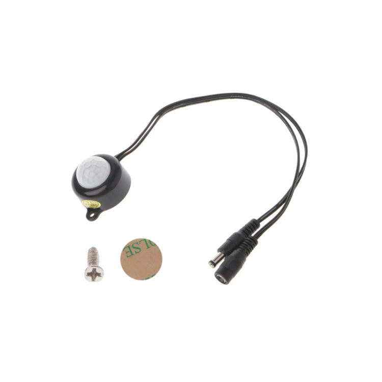 Công tắc cảm biến chuyển động hồng ngoại PIR cơ thể người DC 5-24V/5A có phích cắm cho thanh đèn LED