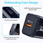 Sạc du lịch di động LZ-023 18W QC 3.0 USB + cáp dữ liệu USB 3A sang 8 Pin, phích cắm EU, cáp dữ liệu 8 Pin, phích cắm EU