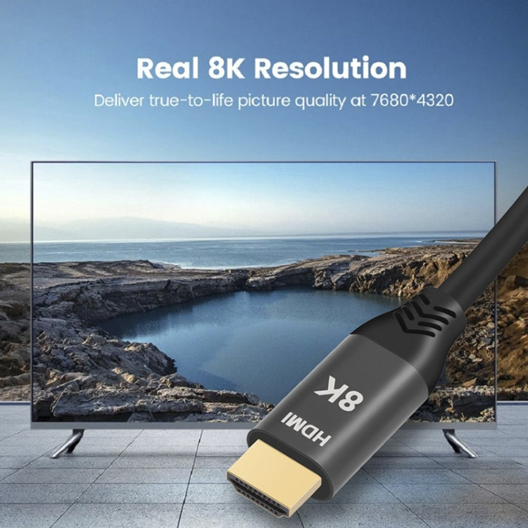 Cáp HDMI2.1 8K 120Hz độ nét cao động, chiều dài cáp: 1m, 120Hz 1m