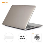 Bộ 3 trong 1 ốp bảo vệ laptop pha lê ENKAY + miếng dán bàn phím TPU phiên bản EU + bộ nút chống bụi cho MacBook Pro 13.3 inch A1708 (không có Touch Bar), dành cho MacBook Pro 13.3 inch A1708 (không có Touch Bar)