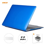 Bộ 3 trong 1 Ốp bảo vệ laptop trong suốt ENKAY + Phiên bản EU Màng bảo vệ bàn phím TPU + Bộ nút chống bụi cho MacBook Air 13.3 inch A1932 (2018), Dành cho MacBook Air 13.3 inch A1932 (2018)