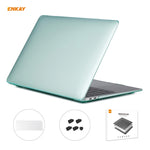 Bộ 3 trong 1 Ốp bảo vệ laptop trong suốt ENKAY + Phiên bản EU Màng bảo vệ bàn phím TPU + Bộ nút chống bụi cho MacBook Air 13.3 inch A1932 (2018), Dành cho MacBook Air 13.3 inch A1932 (2018)