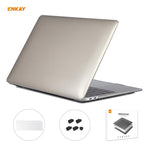 Bộ 3 trong 1 Ốp bảo vệ laptop trong suốt ENKAY + Phiên bản EU Màng bảo vệ bàn phím TPU + Bộ nút chống bụi cho MacBook Air 13.3 inch A1932 (2018), Dành cho MacBook Air 13.3 inch A1932 (2018)