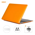 Bộ 3 trong 1 Ốp bảo vệ laptop trong suốt ENKAY + Phiên bản EU Màng bảo vệ bàn phím TPU + Bộ nút chống bụi cho MacBook Air 13.3 inch A1932 (2018), Dành cho MacBook Air 13.3 inch A1932 (2018)