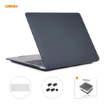 Bộ 3 trong 1 ốp bảo vệ laptop mờ ENKAY + miếng dán bàn phím TPU phiên bản EU + bộ nút chống bụi cho MacBook Air 13.3 inch A2179 & A2337 (2020), dành cho MacBook Air 13.3 inch A2179 (2020)
