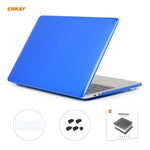 Bộ 3 trong 1 ốp bảo vệ laptop pha lê ENKAY + miếng dán bàn phím TPU phiên bản EU + bộ nút chống bụi cho MacBook Pro 16 inch A2141 (có Touch Bar), dành cho MacBook Pro 16 inch A2141 (có Touch Bar)