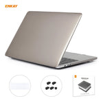 Bộ 3 trong 1 ốp bảo vệ laptop pha lê ENKAY + miếng dán bàn phím TPU phiên bản EU + bộ nút chống bụi cho MacBook Pro 16 inch A2141 (có Touch Bar), dành cho MacBook Pro 16 inch A2141 (có Touch Bar)
