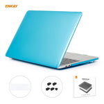 Bộ 3 trong 1 ốp bảo vệ laptop pha lê ENKAY + miếng dán bàn phím TPU phiên bản EU + bộ nút chống bụi cho MacBook Pro 16 inch A2141 (có Touch Bar), dành cho MacBook Pro 16 inch A2141 (có Touch Bar)