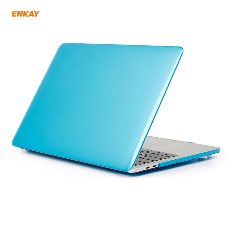 Bộ 3 trong 1 ốp bảo vệ laptop pha lê ENKAY + miếng dán bàn phím TPU phiên bản EU + bộ nút chống bụi cho MacBook Pro 16 inch A2141 (có Touch Bar), dành cho MacBook Pro 16 inch A2141 (có Touch Bar)