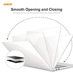 Bộ 3 trong 1 ốp bảo vệ laptop pha lê ENKAY + miếng dán bàn phím TPU phiên bản EU + bộ nút chống bụi cho MacBook Pro 16 inch A2141 (có Touch Bar), dành cho MacBook Pro 16 inch A2141 (có Touch Bar)