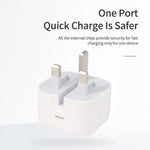 Sạc du lịch gập 20W PD 3.0 Type-C / USB-C A234, phích cắm Anh, 20W