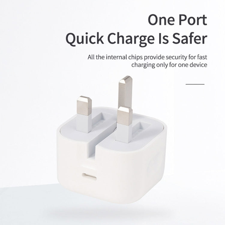 Sạc du lịch gập 20W PD 3.0 Type-C / USB-C A234, phích cắm Anh, 20W