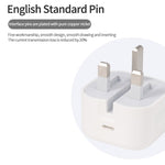 Sạc du lịch gập 20W PD 3.0 Type-C / USB-C A234, phích cắm Anh, 20W