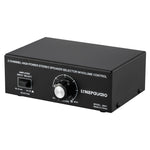 Bộ chuyển đổi lựa chọn bộ khuếch đại công suất và loa 2 vào 1 ra B051 có điều chỉnh âm lượng 2 bộ khuếch đại công suất Bộ chuyển đổi âm thanh Bộ chia Bộ so sánh, B051