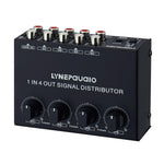 Bộ Khuếch Đại Tín Hiệu Stereo Trước 1 Vào 4 Ra, Điều Chỉnh Âm Lượng Đầu Ra Độc Lập Giao Diện RCA Không Mất Âm Thanh Bộ Phân Phối, Phích Cắm Mỹ, B029