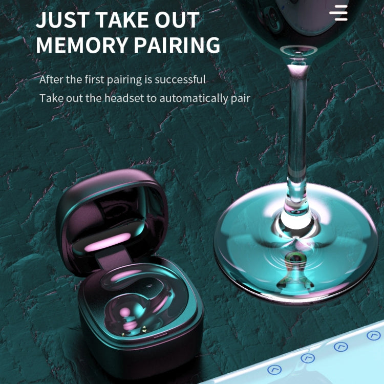 Tai nghe Bluetooth T25 5.0 chụp tai một bên vô hình không dây gọi HD thời gian chờ siêu dài tai nghe dẫn truyền xương