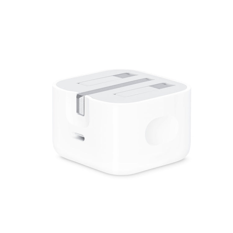 A2344 Bộ sạc du lịch gập PD 3.0 20W Type-C / USB-C + bộ cáp dữ liệu sạc nhanh USB-C / Type-C sang 8 Pin, phích cắm UK, chiều dài: 1m, 20W 8 Pin chiều dài: 1m