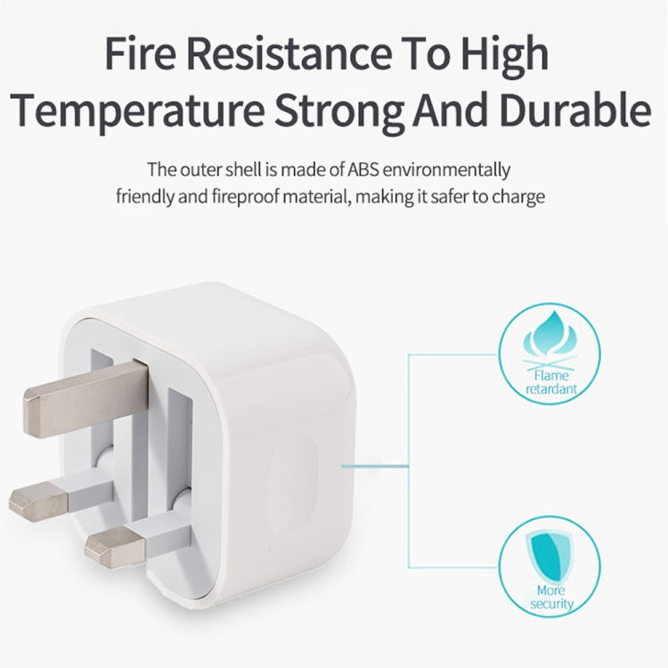 A2344 Bộ sạc du lịch gập PD 3.0 20W Type-C / USB-C + bộ cáp dữ liệu sạc nhanh USB-C / Type-C sang 8 Pin, phích cắm UK, chiều dài: 1m, 20W 8 Pin chiều dài: 1m