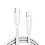 A2344 Bộ sạc du lịch gập PD 3.0 20W Type-C / USB-C + bộ cáp dữ liệu sạc nhanh USB-C / Type-C sang 8 Pin, phích cắm UK, chiều dài: 2m, 20W 8 Pin chiều dài: 2m
