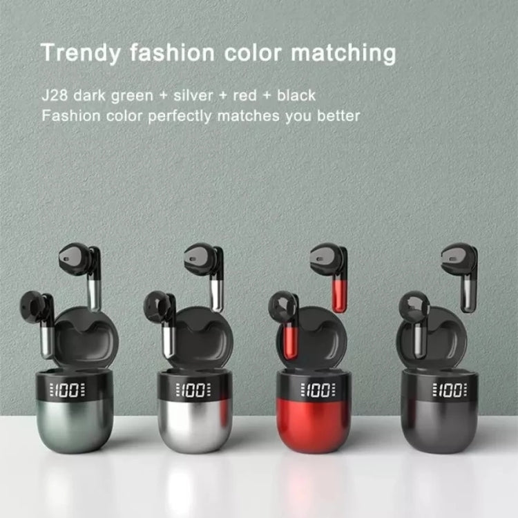 Tai nghe Bluetooth không dây TWS J28 hiển thị kỹ thuật số LED âm nhạc HIFI thể thao
