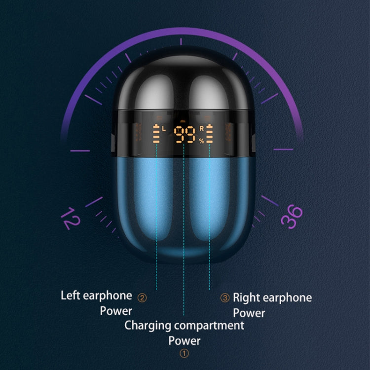 Tai nghe Bluetooth không dây TWS J28 hiển thị kỹ thuật số LED âm nhạc HIFI thể thao